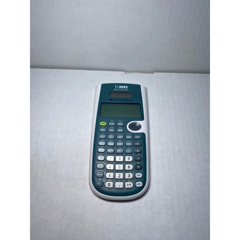 Texas Instruments TI-30XS MultiView Scientific Calculator White Teal Working